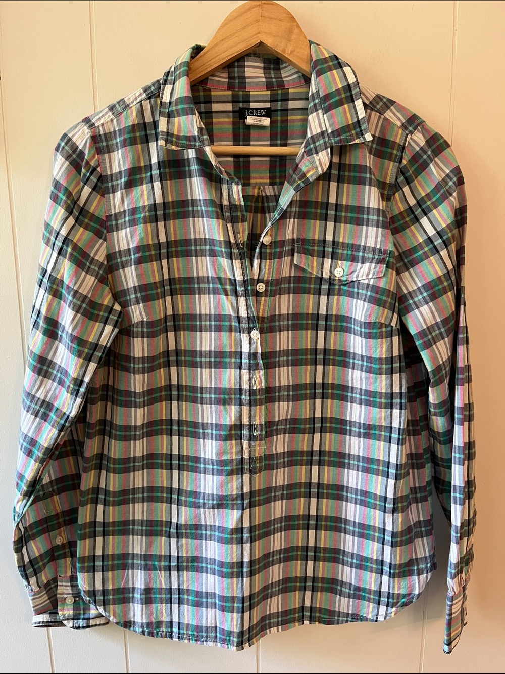 J. Crew Factory Women’s Plaid Popover Shirt